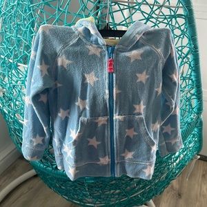 Mini boden towel blue hoodie